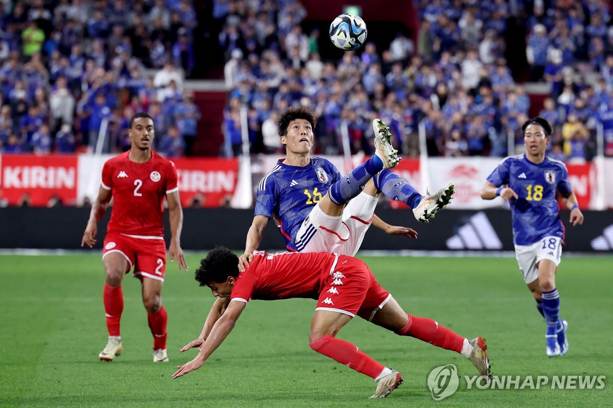 한국에 0-4로 졌던 <b>튀니지</b>, <b>일본</b>과 평가전서도 0-2 패배
