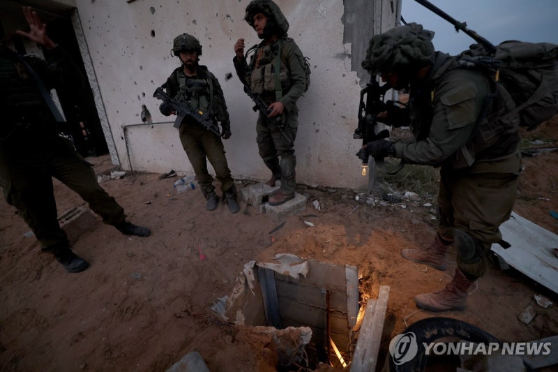 "<b>이스라엘군</b>, 가자지구 <b>하마스</b> 땅굴 바닷물 침수작전 시작"