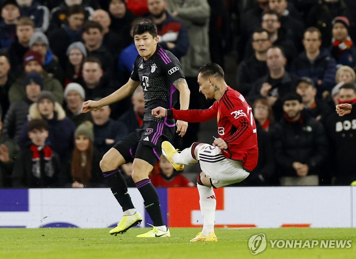 '<b>김민재</b> 풀타임' <b>뮌헨</b>, <b>맨유</b>에 1-0 승리…UCL 16강 희망 꺾어