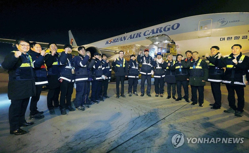 방문규 산업장관, <b>인천</b>공항 <b>새해</b> 첫 수출 현장 찾아