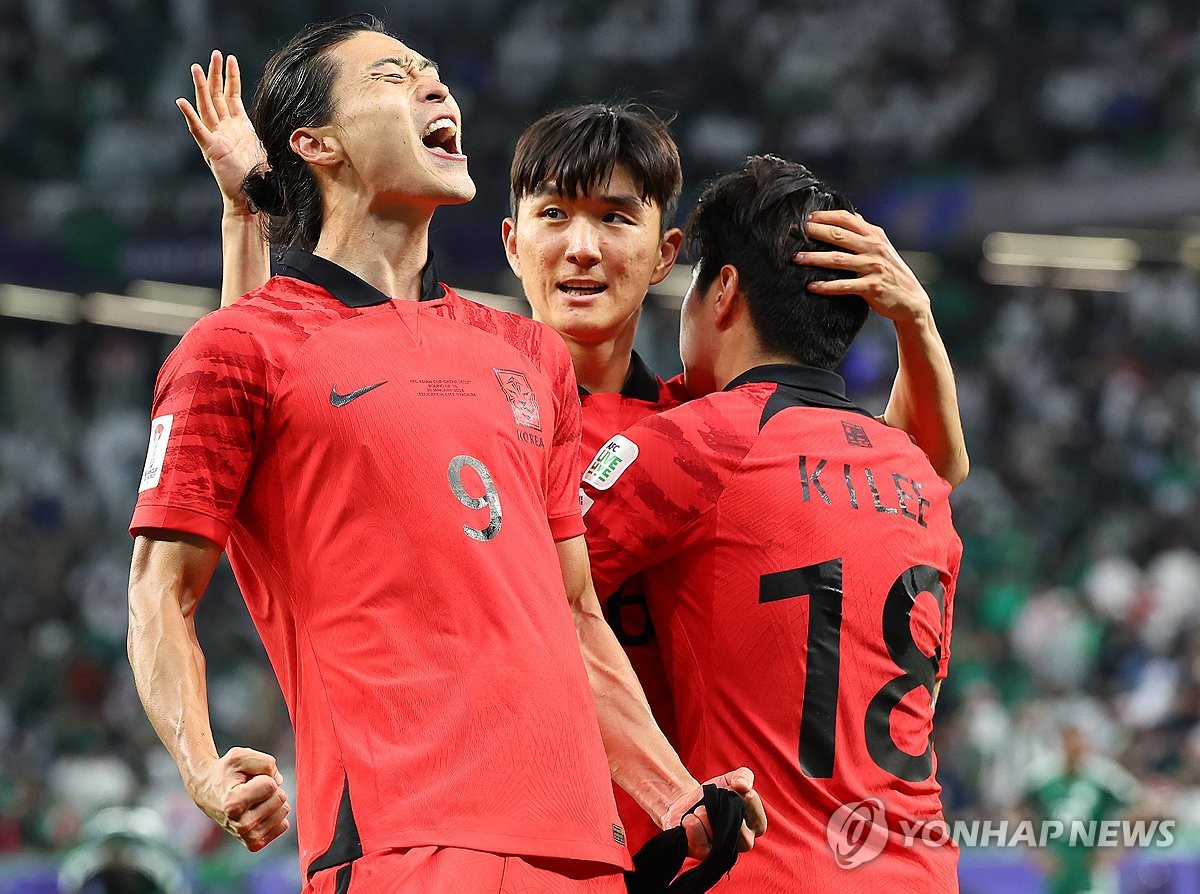 한국, 사우디와 아시안컵 16강 연장전으로…<b>조규성</b> <b>극적</b> <b>동점골</b>