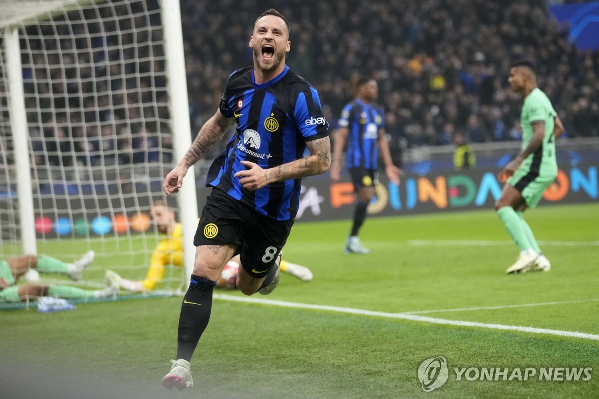 인터밀란, UCL <b>16강 1차전</b>서 아틀레티코 마드리드에 1-0 승리