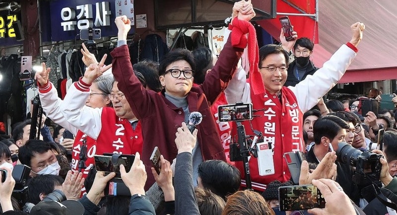 '0석' <b>수원</b> 찾은 <b>한동훈</b> "<b>민주당</b>이 뭘 해줬나…우린 능력 있다"
