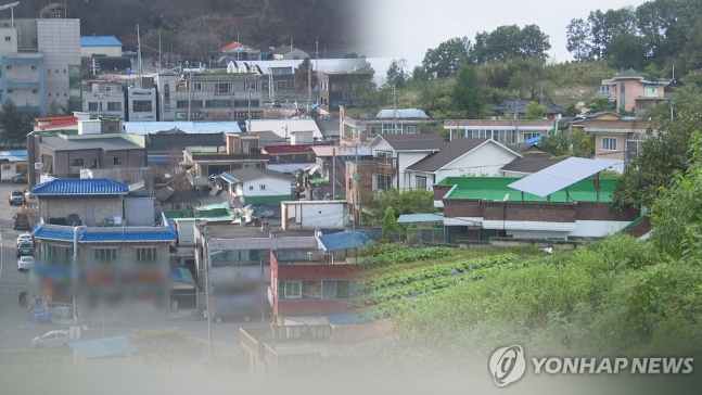 주택가(CG) [연합뉴스TV 제공]