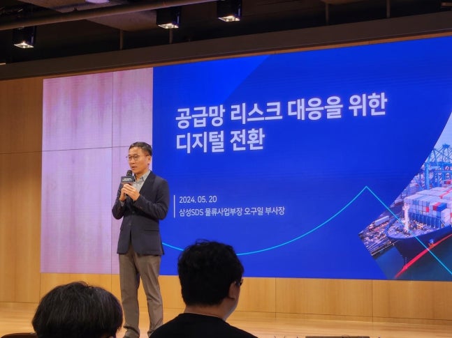 Samsung SDS Chief of Logistics Business Oh Gu-il [Photo by Choi Hyeon-seok]
