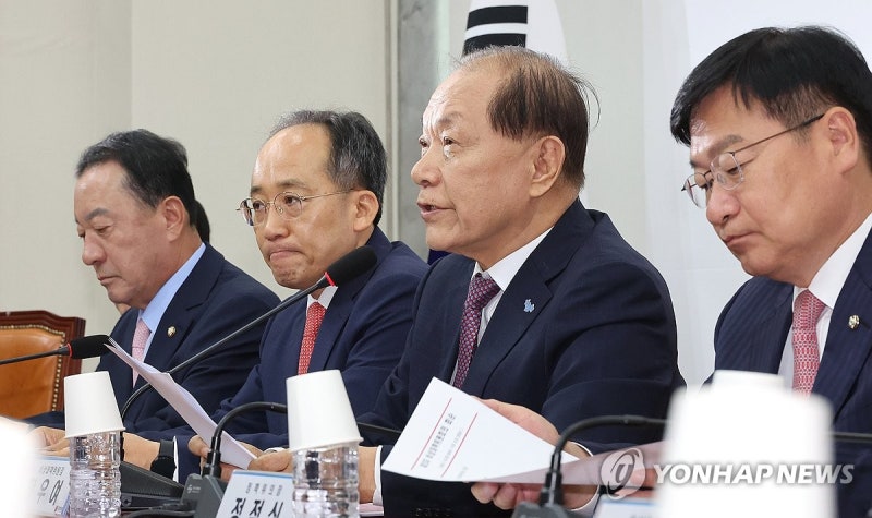 발언하는 <b>황우여 비대위원장</b>