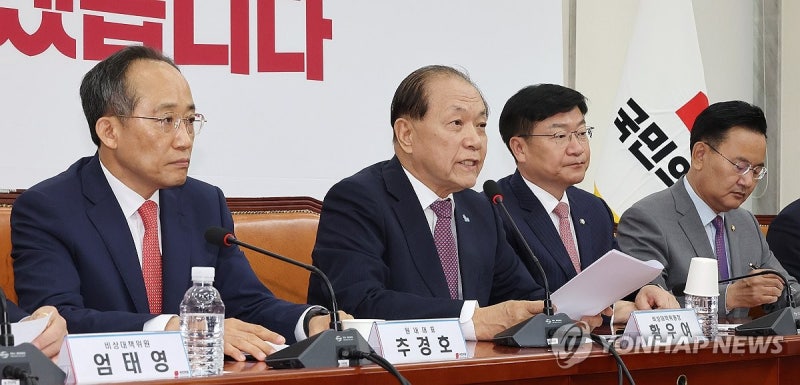 비대위 회의 주재하는 <b>황우여 비대위원장</b>