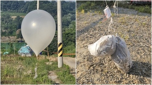 北살포 '오물 <b>풍선</b>' 150여개 <b>발견</b>…군 "저급한 행위 중단하라"(종합)