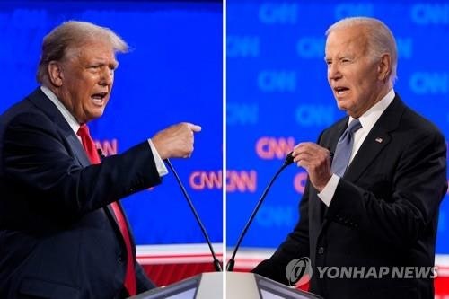 <b>트럼프</b> "<b>바이든</b>, 인지력 검사 즉각 받아야…나도 받겠다"