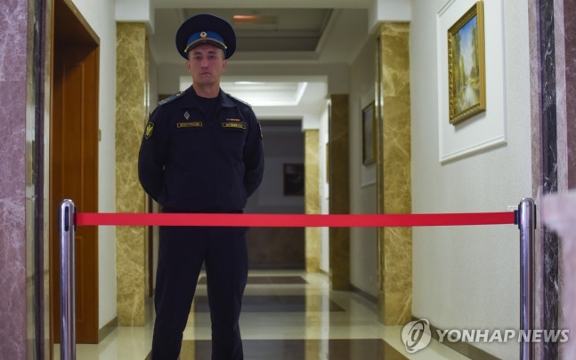 American WSJ journalist Evan Gershkovich on trial in Sverdlovsk regional court, Russia
[EPA Yonhap News. Redistribution and DB Prohibition]