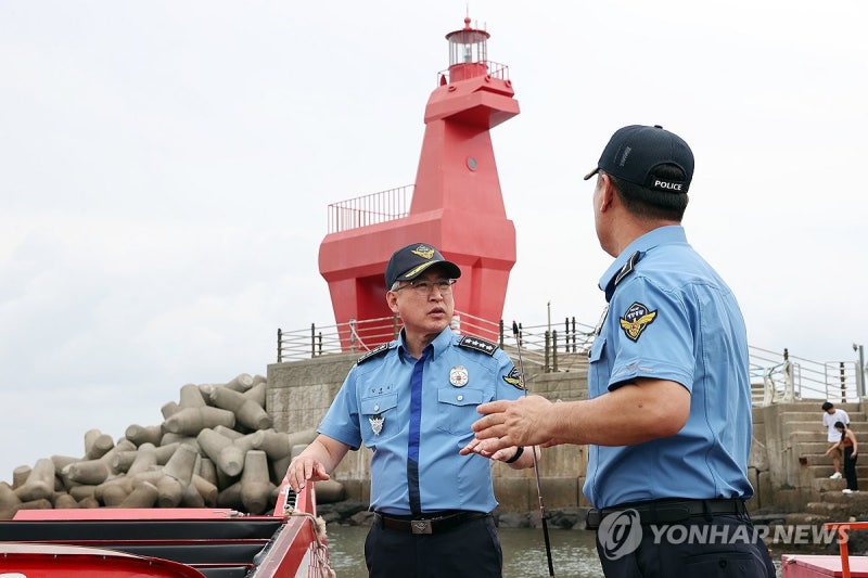 <b>김종욱 해경청장</b>, '태풍 길목' 제주 현장점검