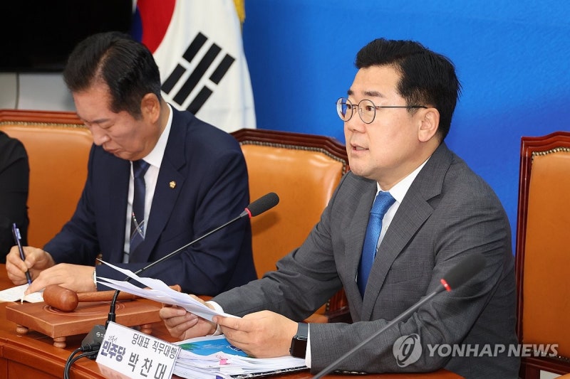 <b>박찬대</b> "해병대원특검법, 한동훈 언급 제삼자 추천안 수용가능"(종합)