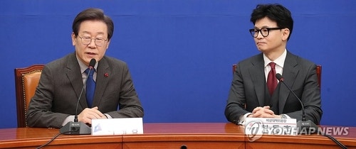 한동훈-이재명 <b>대표</b>, 25일 국회서 첫 공식<b>회담</b>