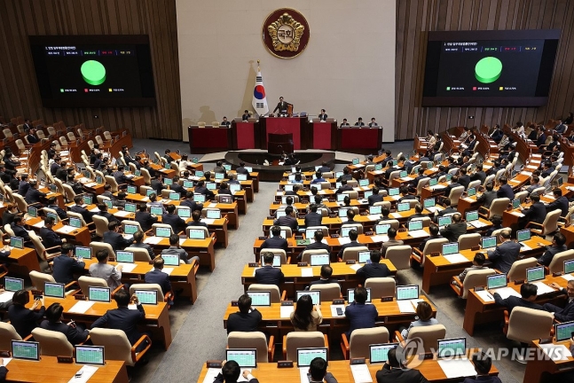 구하라법 국회 본회의 통과 (서울=연합뉴스) 신준희 기자 = 28일 국회 본회의에서 구하라법이 통과되고 있다. 2024.8.28 hama@yna.co.kr