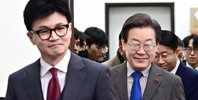 한동훈-<b>이재명</b>, 모레 회담서 채상병특검·<b>금투세</b>·25만원법 논의