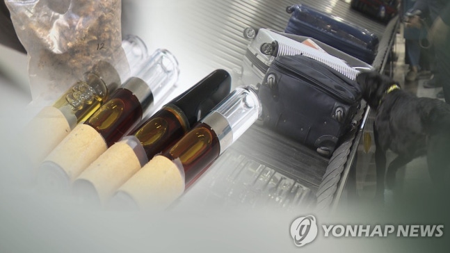 잇단 대마 적발(CG)<br>[연합뉴스TV 제공]