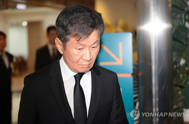 <b>문체부</b>, <b>정몽규</b> 대한<b>축구</b>협회장에 '최소 자격정지' 중징계 요구(종합)