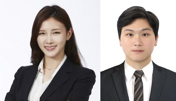 최태원, 장녀·장남과 공식석상 첫 동석 최윤정 SK바이오팜 사업개발본부장(왼쪽)과 최인근(29) SK E&S 패스키 매니저 [SK그룹 제공. 재판매 및 DB 금지]