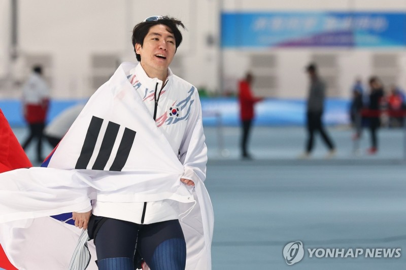 <b>차민규</b>, 1000m <b>은메달</b>