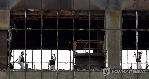 <b>부산</b> 복합리조트 <b>공사장 화재</b> 합동감식 "PT룸 배관 주변서 발화"(종합)