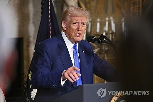<b>트럼프</b> "2월내 <b>푸틴</b> 만날 가능성…우크라 유럽軍 주둔은 찬성"(종합)