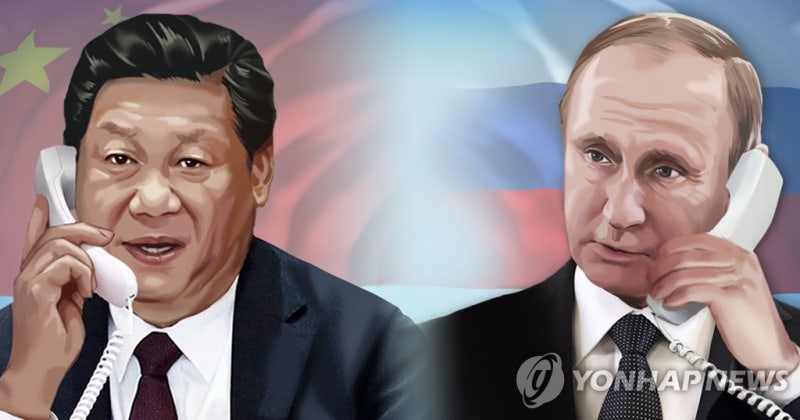 "<b>시진핑</b>-<b>푸틴</b>, <b>우크라</b>전 종전 협상 속 전화 통화"
