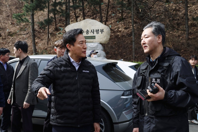 <b>오세훈</b>, <b>전농 트랙터 시위</b> 예고한 남태령 점검 "시내진입 불가"