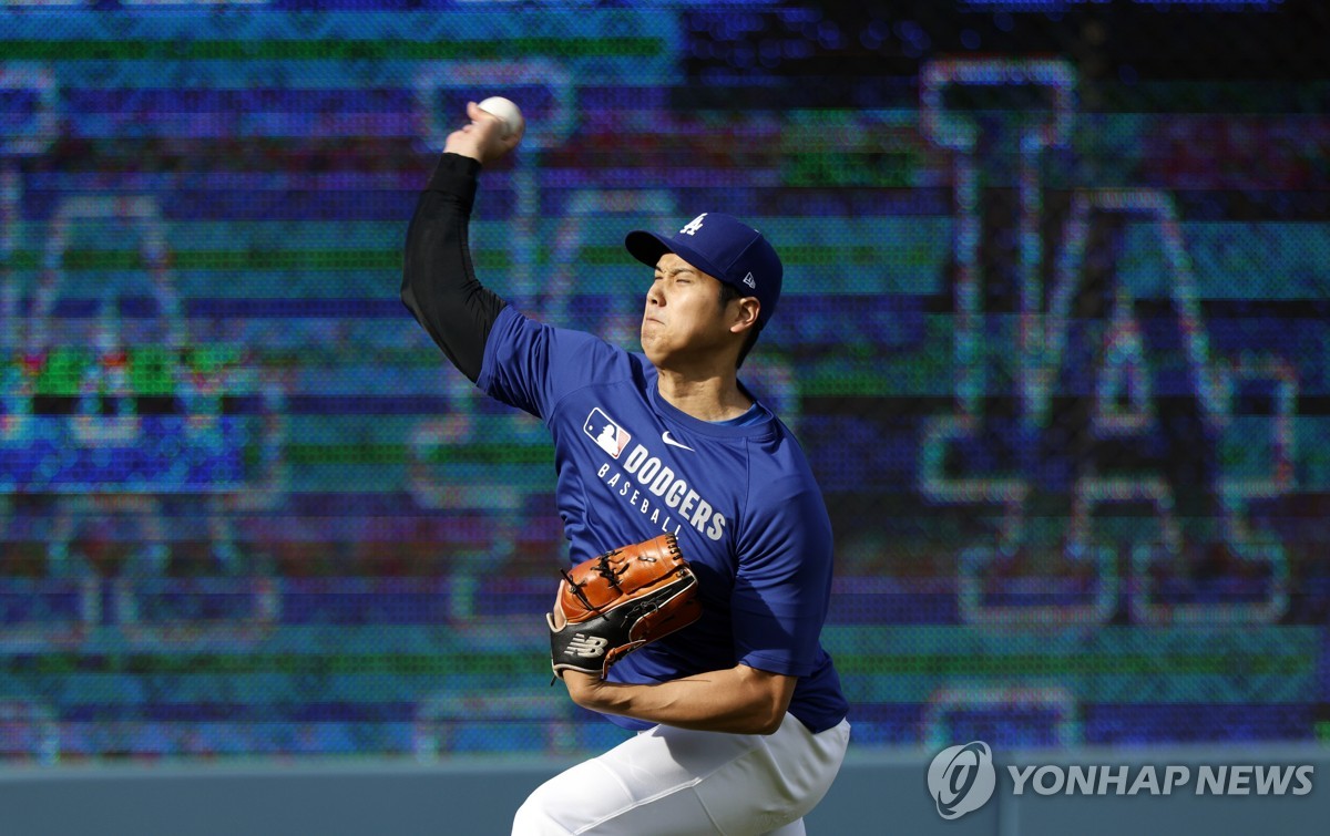 <b>투타겸업 재개</b> 앞둔 <b>오타니</b>, 스플리터 포함 불펜 투구 26개