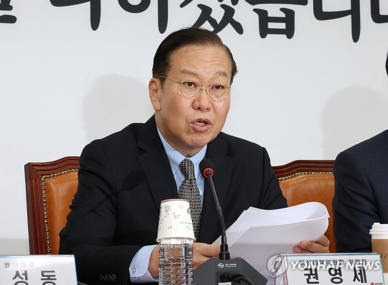 <b>권영세</b> "<b>개헌</b>·대선 동시<b>투표</b> 추진…대통령·국회권한 균형있게 조정"