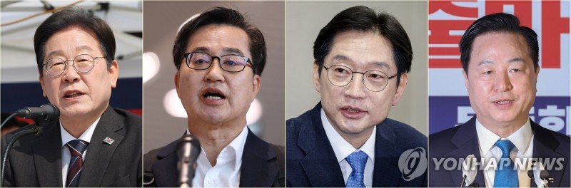 민주 <b>경선</b>, <b>이재명</b>에 비명 3金 도전 구도…李 '독주체제' 전망