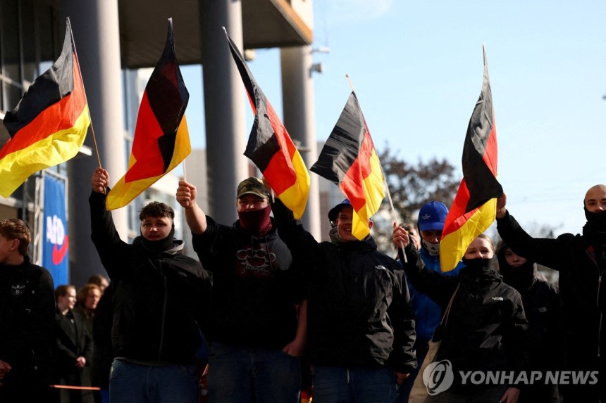 독일대안당(AfD) 지지자들의 집회 [로이터 연합뉴스 자료사진]