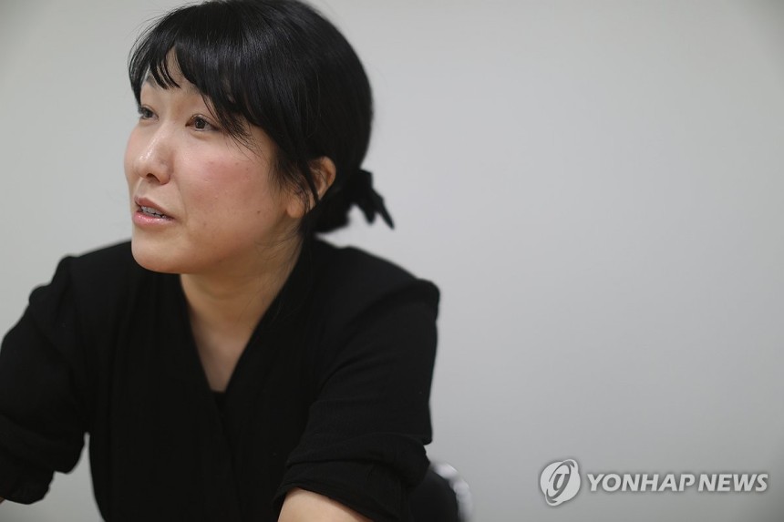 연합뉴스와 인터뷰 중인 '나는 부모다 협회' 김수빈 회장 [진성철 기자 촬영]
