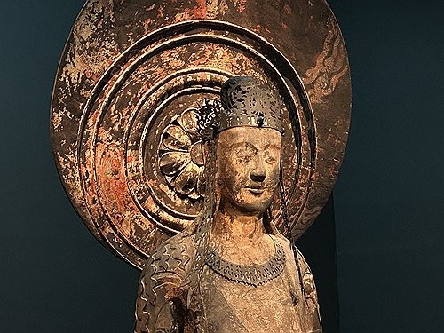 일본 나라 호류지의 '백제관음' [호류지 소장품인 이 불상은 아스카 시대를 대표하는 걸작으로 1951년 일본의 국보로 지정됐다.연합뉴스 자료사진]