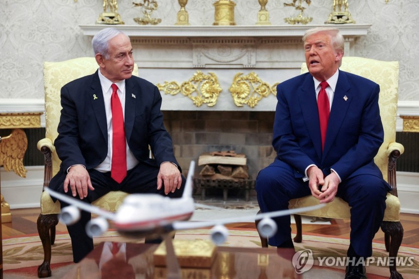도널드 트럼프 미국 대통령과 베냐민 네타냐후 이스라엘 총리 [로이터=연합뉴스 자료사진]