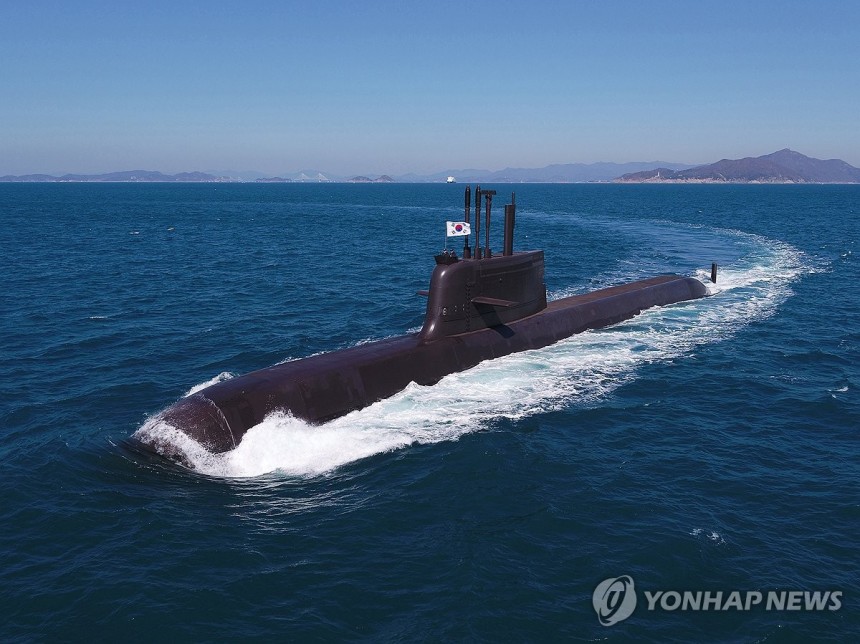 한화오션이 건조한 장보고-III 잠수함 [연합뉴스 자료사진.한화오션 제공.재판매 및 DB 금지]