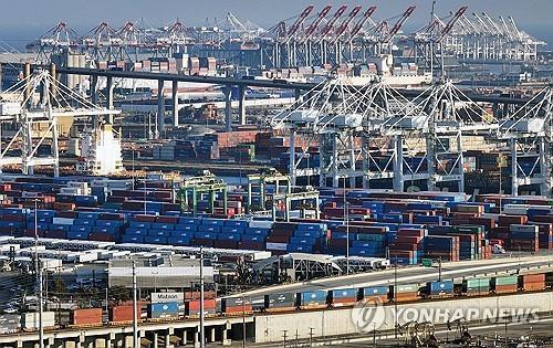 미국 롱비치항 [AFP 연합뉴스 자료사진.재판매 및 DB 금지]