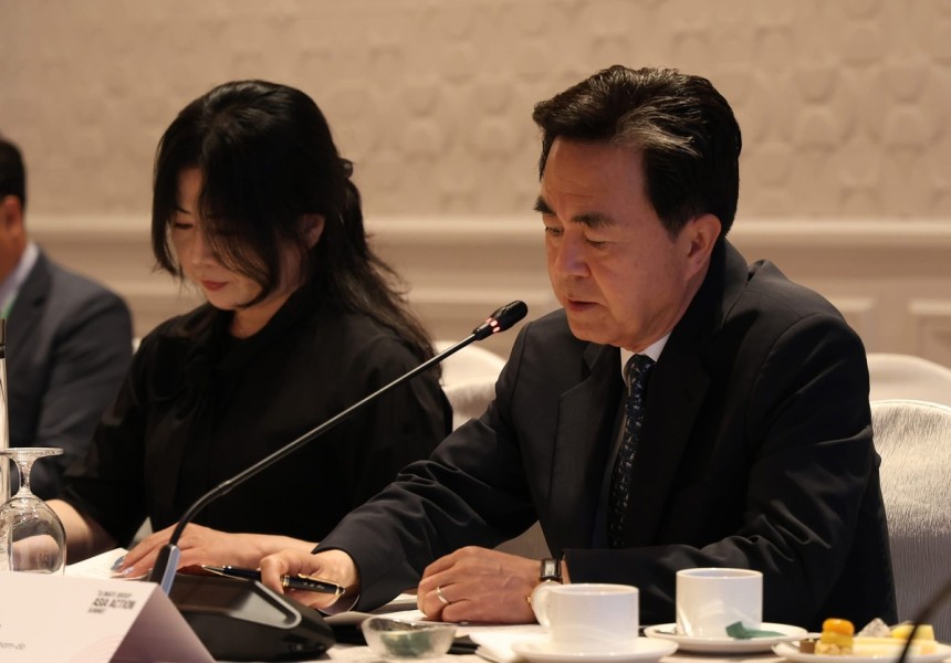 아시아 기후행동 정상회의서 발언하는 김태흠 지사 [충남도 제공.재판매 및 DB 금지]