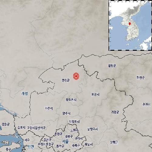 휴일 낮 경기 <b>연천</b>서 규모 3.3 <b>지진</b>…수도권 곳곳 '흔들림'(종합)