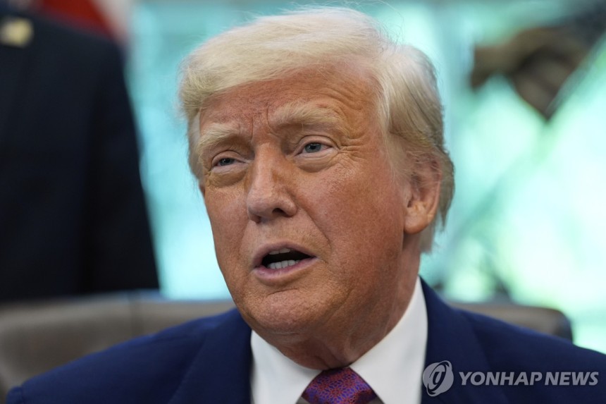 도널드 트럼프 미 대통령 [AP 연합뉴스 자료사진.재판매 및 DB 금지]