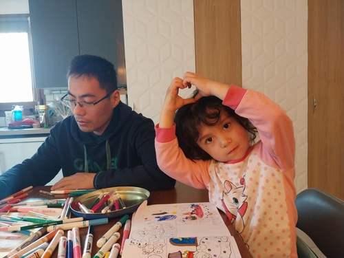 장성탄 씨와 딸 엘로이즈 [부인 로리안 씨 제공]