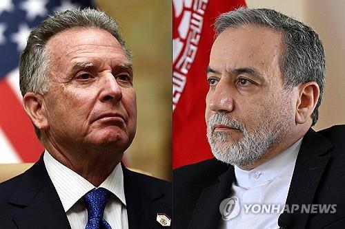 위트코프 특사와 아락치 장관
(AFP 연합뉴스 자료사진) 2025년 2월 18일 촬영된 미국 대통령 중동 특사 스티브 위트코프(왼쪽)의 모습과 2025년 3월 7일 촬영된 이란의 압바스 아락치(오른쪽) 외무장관의 모