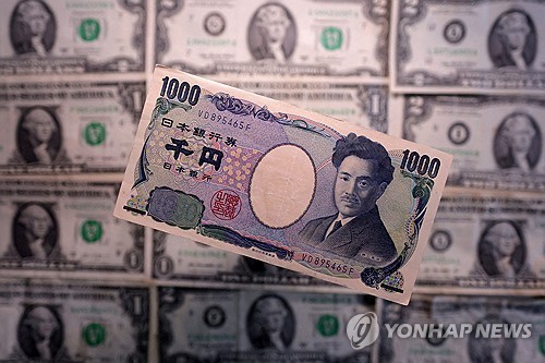 엔화와 달러화 [로이터 연합뉴스 자료사진.재판매 및 DB 금지]