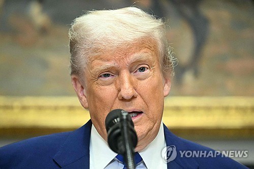 중국과 무역 합의 관련 발언하는 트럼프 미 대통령
[워싱턴 AFP=연합뉴스. 재판매 및 DB 금지]