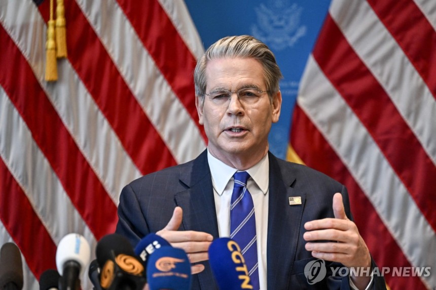 스콧 베선트 미국 재무부 장관
[AFP 연합뉴스 자료사진]