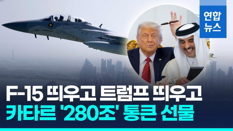 [영상] F-15 띄우고 낙타떼로 격한환대…<b>카타르</b>, 트럼프에 '280조 <b>선물</b>'