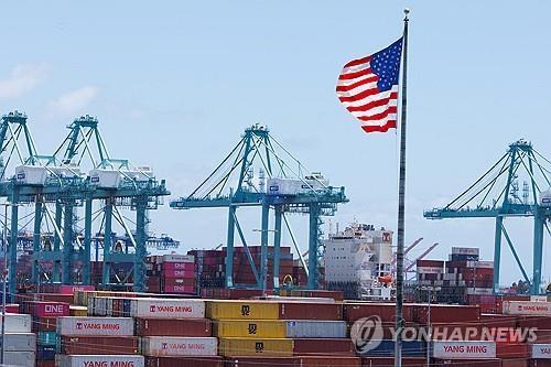 미국 로스앤젤레스항
[로이터 연합뉴스 자료사진]