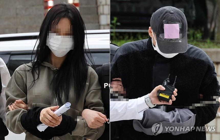 손흥민에 '임신 협박' 남녀 구속심사
(서울=연합뉴스) 이진욱 기자 = 축구 국가대표팀 주장 손흥민의 아이를 임신했다고 주장하며 손씨에게 돈을 뜯어내려 한 20대 여성 양모씨(왼쪽)와 40대 남성 용모씨가 17일 영