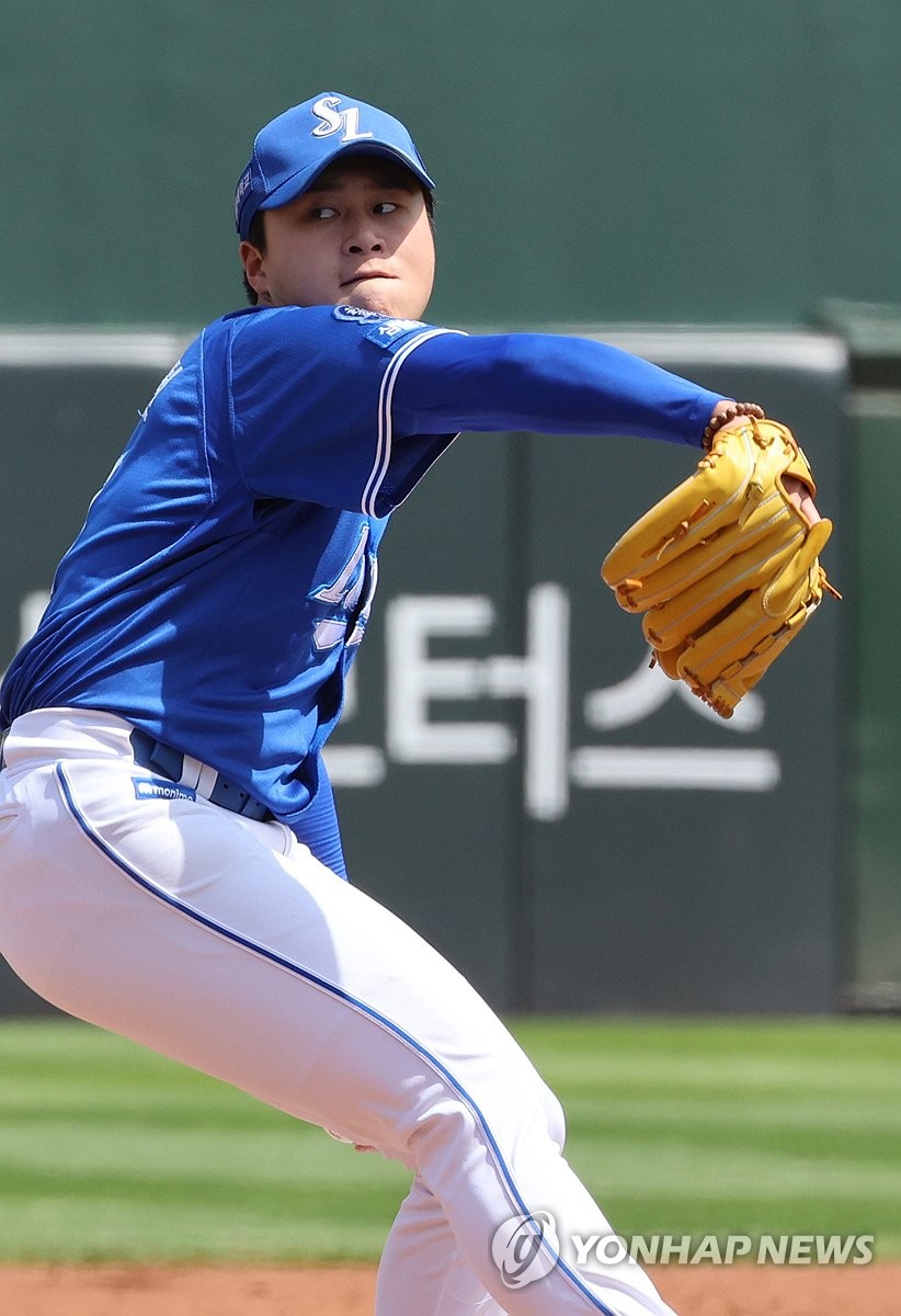 삼성 이승현, 롯데 <b>장두성</b> 머리 맞혀 '<b>헤드샷</b> 퇴장'