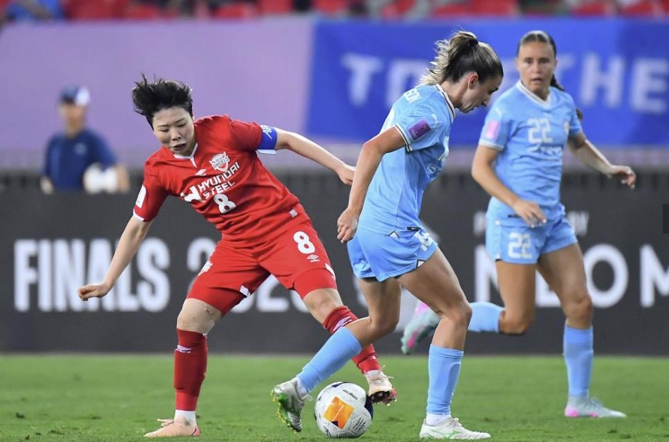 현대제철, 여자 ACL <b>결승 진출</b> 불발…멜버른에 추가 시간 실점