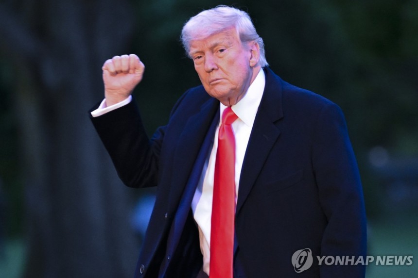 도널드 트럼프 미국 대통령
[AP=연합뉴스]